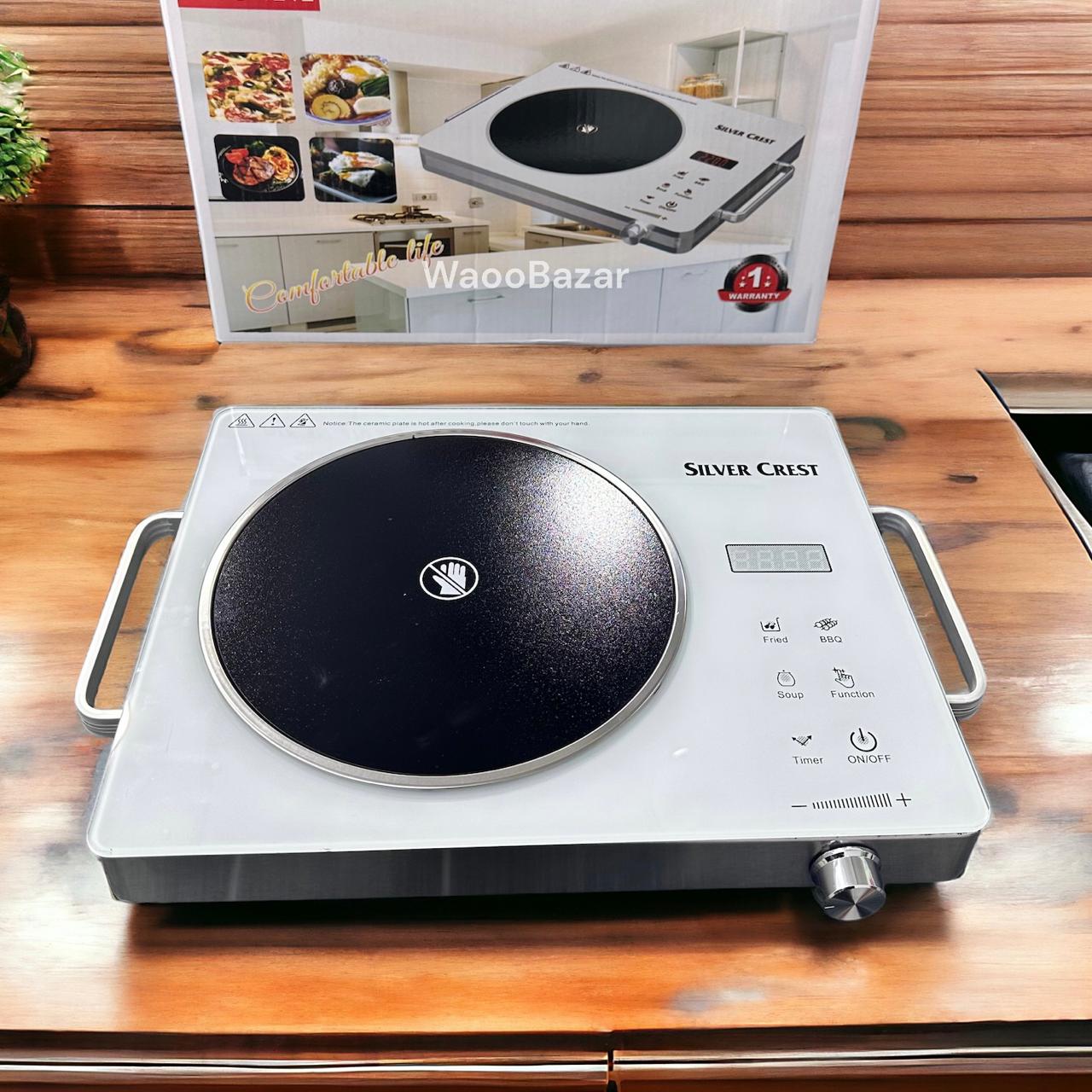 Silver Crest Infrared Electric Cooker – High Efficiency, Fast Heating, Energy Saving