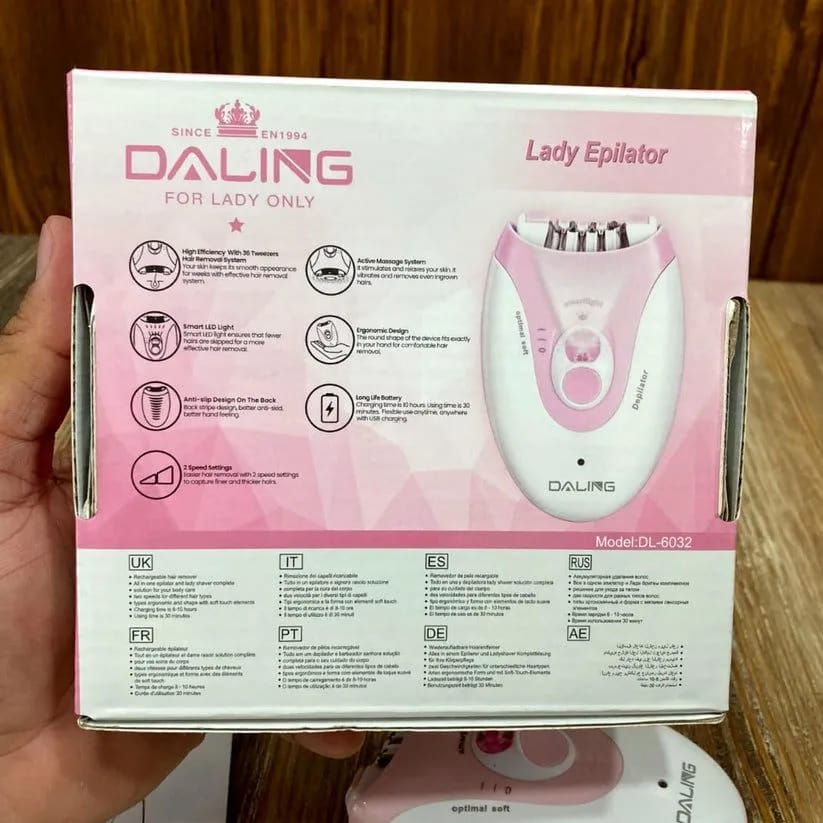 Daling DL-6032 Lady Epilator – Smooth & Gentle Hair Removal